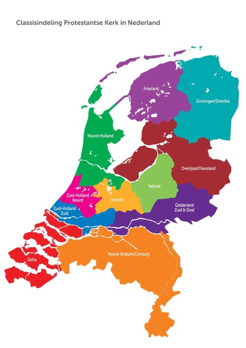 Classisindeling Protestantsekerk in Nederland